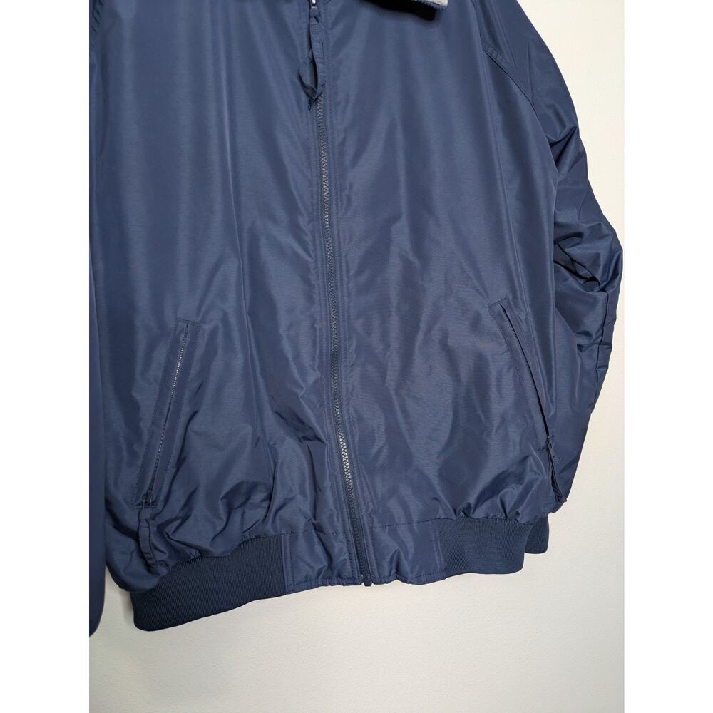Joe's USA Mens 2XL Tall NAVY Fleece Lined Bomber Lined Jacket - Picture 4 of 8